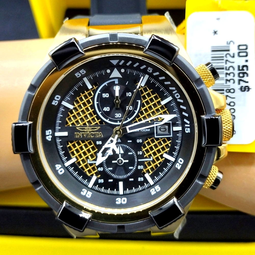 FIRM PRICE-Invicta Aviator Chronograph Men's Watch.(WATCH ONLY)